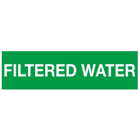ANSI Pipe Marker - Filtered Water - PK/10